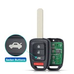 2013-2015 Honda Accord / Civic / 4-Button Remote Head Key / MLBHLIK6-1T (G-Chip) (AFTERMARKET)